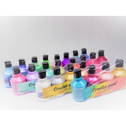 Farby akrylowe zestaw 4 szt x 150 ml perłowe 481