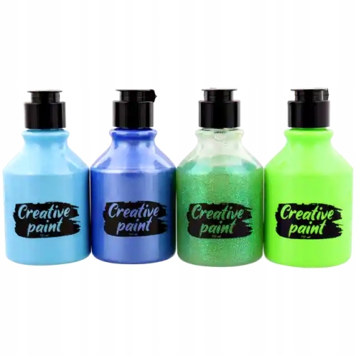 Farby akrylowe zestaw 4 szt x 150 ml perłowe 481