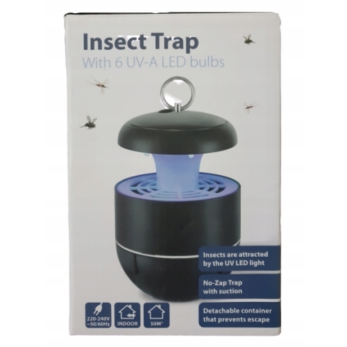 LAMPA OWADOBÓJCZA LED UV NA OWADY KOMARY MUCHY