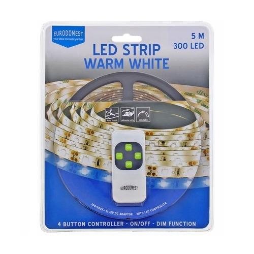 Biała taśma LED o długości 5 metrów 300 LED