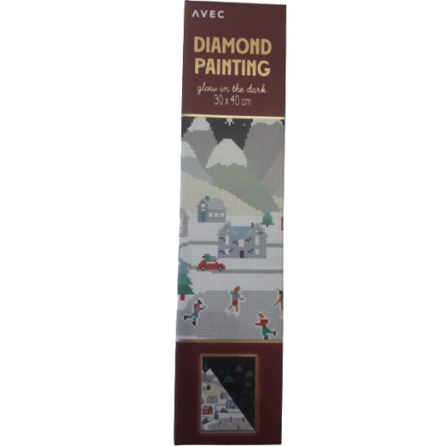 MALOWANIE HAFT DIAMENTOWY NEON ZIMA PREZENT 573