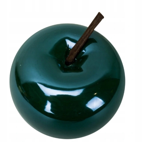 JABŁKO Z POŁYSKIEM DUŻE CERAMICZNE 7 X 8 CM ŻÓŁTE DEKORACYJNE I NA PREZENT