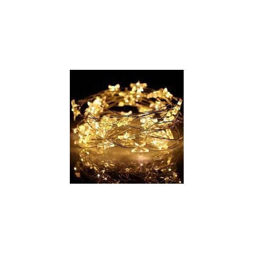 LAMPKI CHOINKOWE 20 LED KOLOROWE GWIAZDKI O70