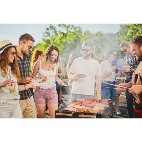 Rękawica ochronna do grilla BBQ do 250° C czerwona