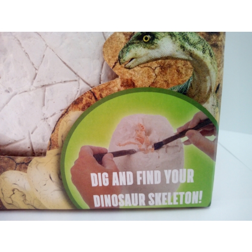 Wykopaliska Duże Jajo 8 Szkieletów Dinozaurów Zabawa w Archeologa + MŁOTEK