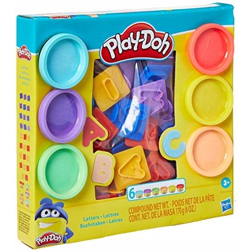 PLAY DOH CIASTOLINA FIGURY GEOMETRYCZNE 6 TUBEK NA PREZENT DLA DZIECI DUŻY