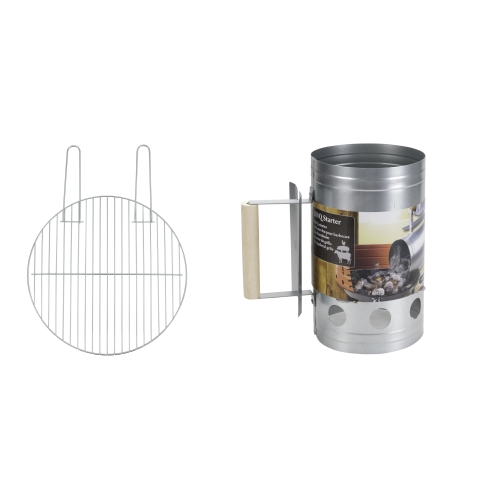 Ruszt do grilla Ø 44 cm + komin do rozpalania