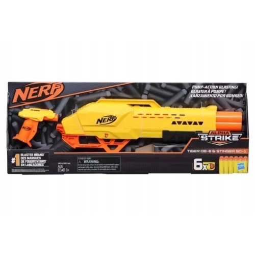 2 PAK NERF ALPHA STRIKE TIGER DB-6 + STINGER SD-1