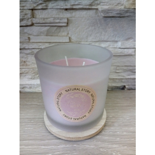 Świeca zapachowa w szkle 270 g INSPIRED ROSE wieko