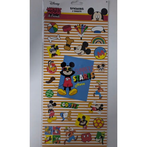 NAKLEJKI ARKUSZ x 2 MICKEY MOUSE OK 50 NAKLEJEK 15