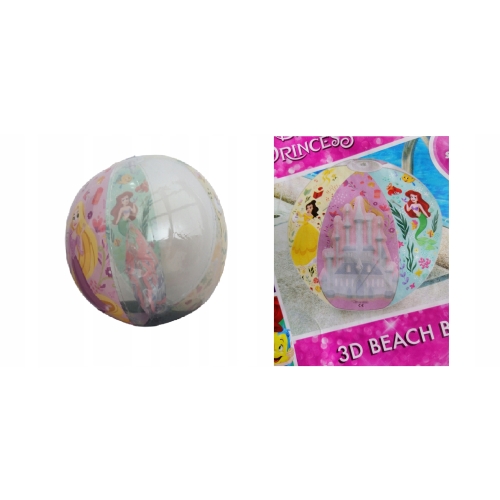 Piłka plażowa dmuchana wzór DISNEY PRINCESS 3D