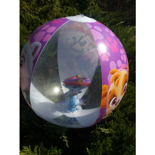 Piłka plażowa dmuchana wzór PAW PATROL SKYE 3D