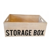 Organizer pojemnik box drewniany wielofunkcyjny na drobiazgi 36x26x18 cm L