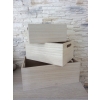 Organizer pojemnik box drewniany wielofunkcyjny na drobiazgi 36x26x18 cm L