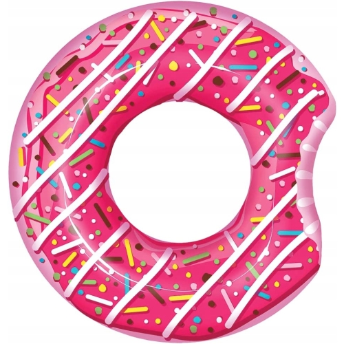 DMUCHANE KOLO DO PŁYWANIA DONUT 107CM BIG RÓŻOWY