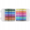 DŁUGOPISY ŻELOWE KOLOROWE BROKAT PASTEL NEON METALICZNE BOX 48 SZTUK AVEC