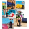 MATERAC WELUROWY DWUOSOBOWY DUŻY MOCNY 191x137x25 CM + POMPKA INTEX 64758