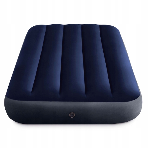 MATERAC WELUROWY DWUOSOBOWY DUŻY MOCNY 191x137x25 CM + POMPKA INTEX 64758