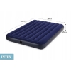 MATERAC WELUROWY DWUOSOBOWY DUŻY MOCNY 191x137x25 CM + POMPKA INTEX 64758