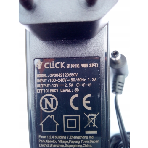 ZASILACZ NISKONAPIĘCIOWY MODEL CPSO42120250V 12V