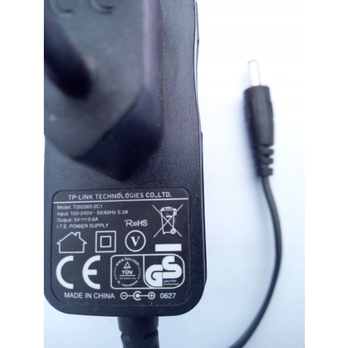 ORYGINALNY ZASILACZ firma TP- LINK model T050060-2C1 5V 0,6A