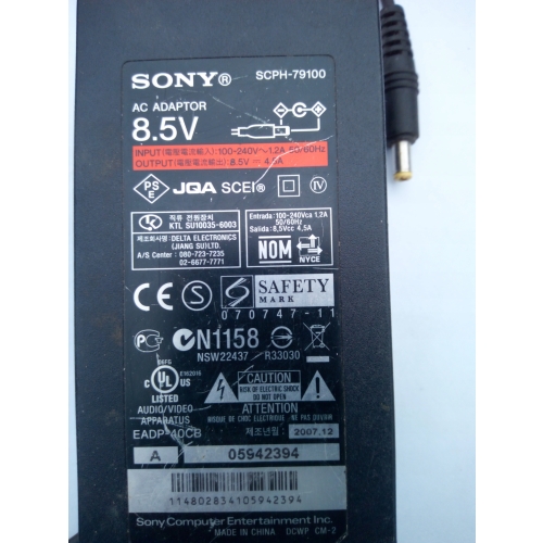 ZASILACZ PLAYSTATION SLIM 8,5V MODEL SCPH-79100