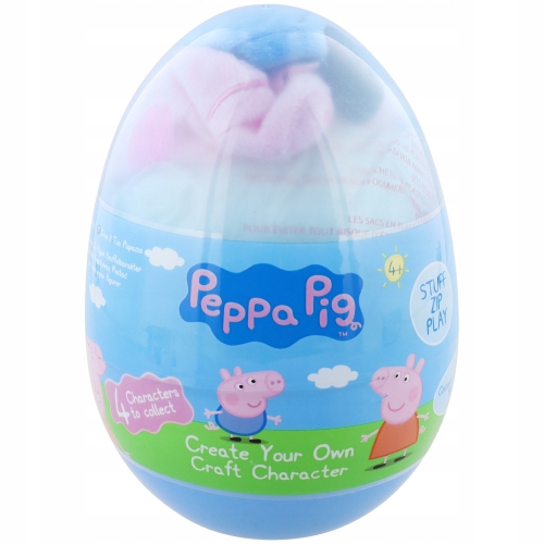 ŚWINKA PEPPA PLUSZOWA FIGURKA ZRÓB TO SAM W JAJKU
