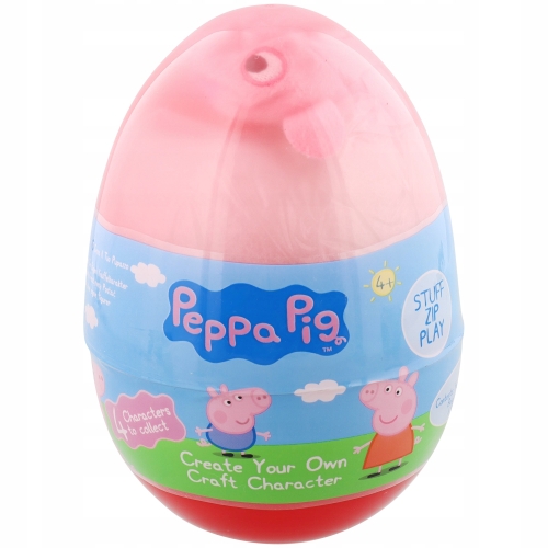 ŚWINKA PEPPA PLUSZOWA FIGURKA ZRÓB TO SAM W JAJKU