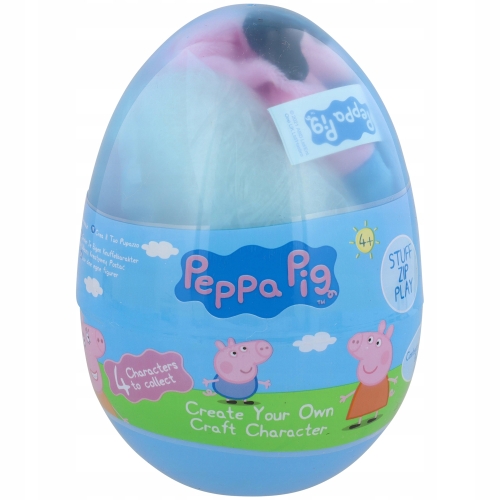 ŚWINKA PEPPA PLUSZOWA FIGURKA ZRÓB TO SAM W JAJKU
