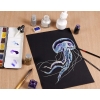 Blok do malowania akwareli Creative Artist A4 20 x CZARNE KARTKI 300GSM