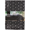 OBRUS AKSAMITNY GLAMOUR 145 X 250CM CZARNO SREBRNY