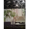 OBRUS AKSAMITNY GLAMOUR 145 X 250CM CZARNO SREBRNY