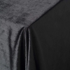 OBRUS AKSAMITNY GLAMOUR 145 X 250CM CZARNO SREBRNY