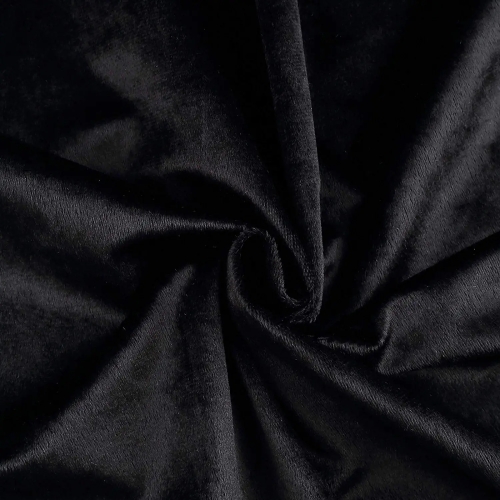 OBRUS AKSAMITNY GLAMOUR 145 X 250CM CZARNO SREBRNY