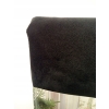 OBRUS AKSAMITNY GLAMOUR 145 X 250 CM CZARNY