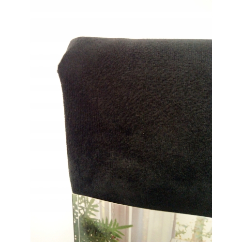 OBRUS AKSAMITNY GLAMOUR 145 X 250 CM CZARNY
