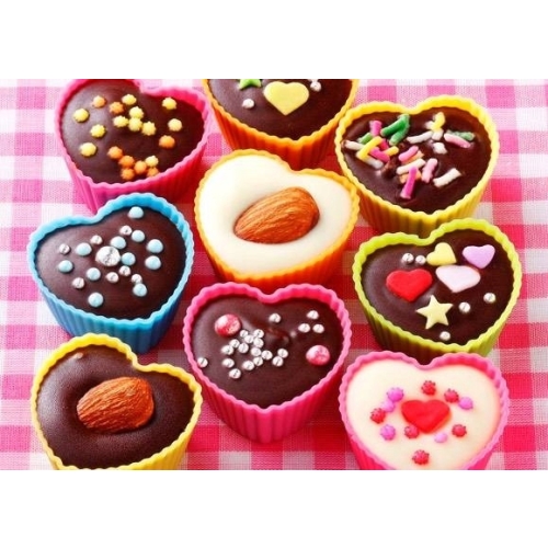 Silikonowe Foremki na Babeczki Muffinki 12el SERCA