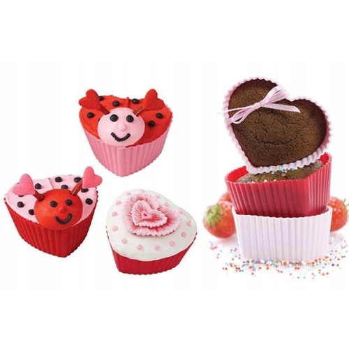 Silikonowe Foremki na Babeczki Muffinki 12el SERCA