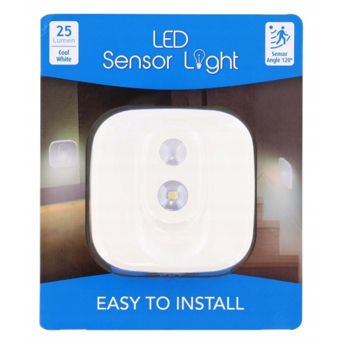 Lampka LED + czujnik ruchu zasięg 5 m 12 Lumenów S