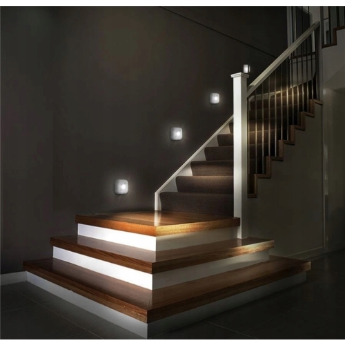 Lampka LED + czujnik ruchu zasięg 5 m 12 Lumenów S