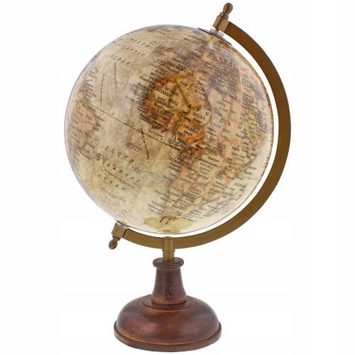 GLOBUS GEOGRAFICZNY METALOWA PODSTAWA 23CM SZKOLNY