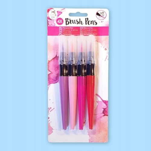 FLAMASTRY PISAKI AKWARELOWE BRUSH PENS 4 szt 785