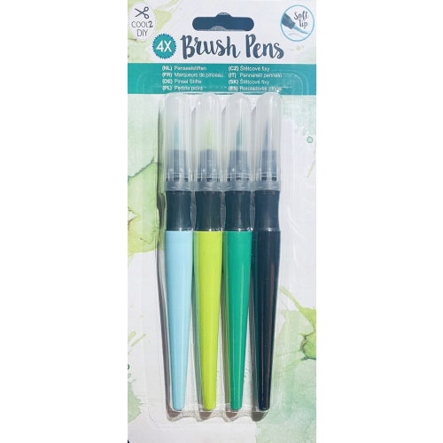 FLAMASTRY PISAKI AKWARELOWE BRUSH PENS 4 szt 785