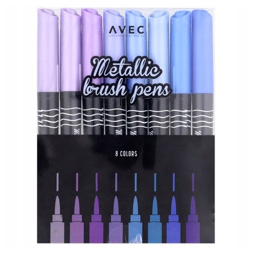 FLAMASTRY PISAKI AKWARELOWE BRUSH PENS 4 szt 785