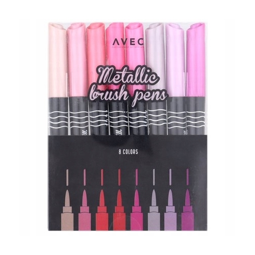 FLAMASTRY PISAKI AKWARELOWE BRUSH PENS 4 szt 754