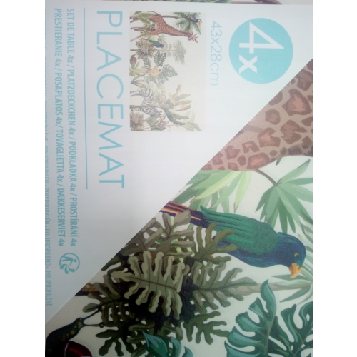 Mata stołowa podkładka pod talerze 4 sztuki Afryka