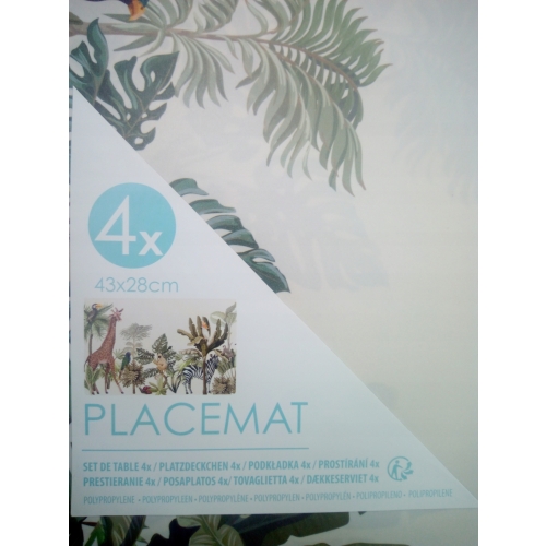 Mata stołowa podkładka pod talerze 4 sztuki Afryka