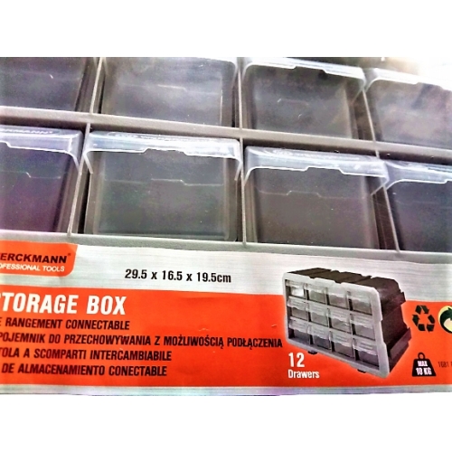 Pojemnik organizer box do przechowywania 4 SZT SZUFLADKAMI WERCKMANN