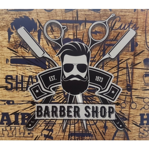 Zestaw podarunkowy do pielęgnacji brody BARBER SHOP KWADRATOWY NEW MODEL