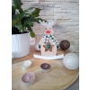 Figurka bożonarodzeniowa Renifer z dzwonkiem 17 cm